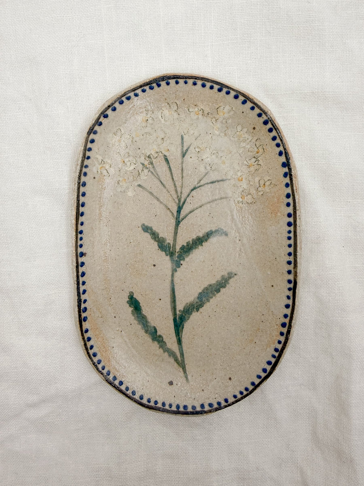 6” Oval Yarrow Dish