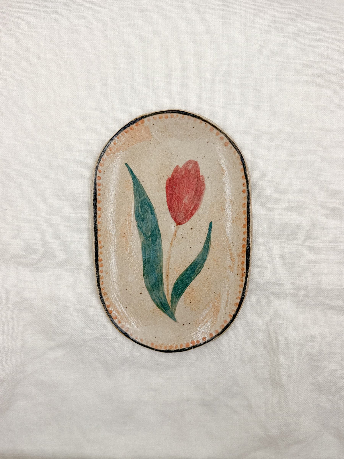 6” Oval Tulip Dish