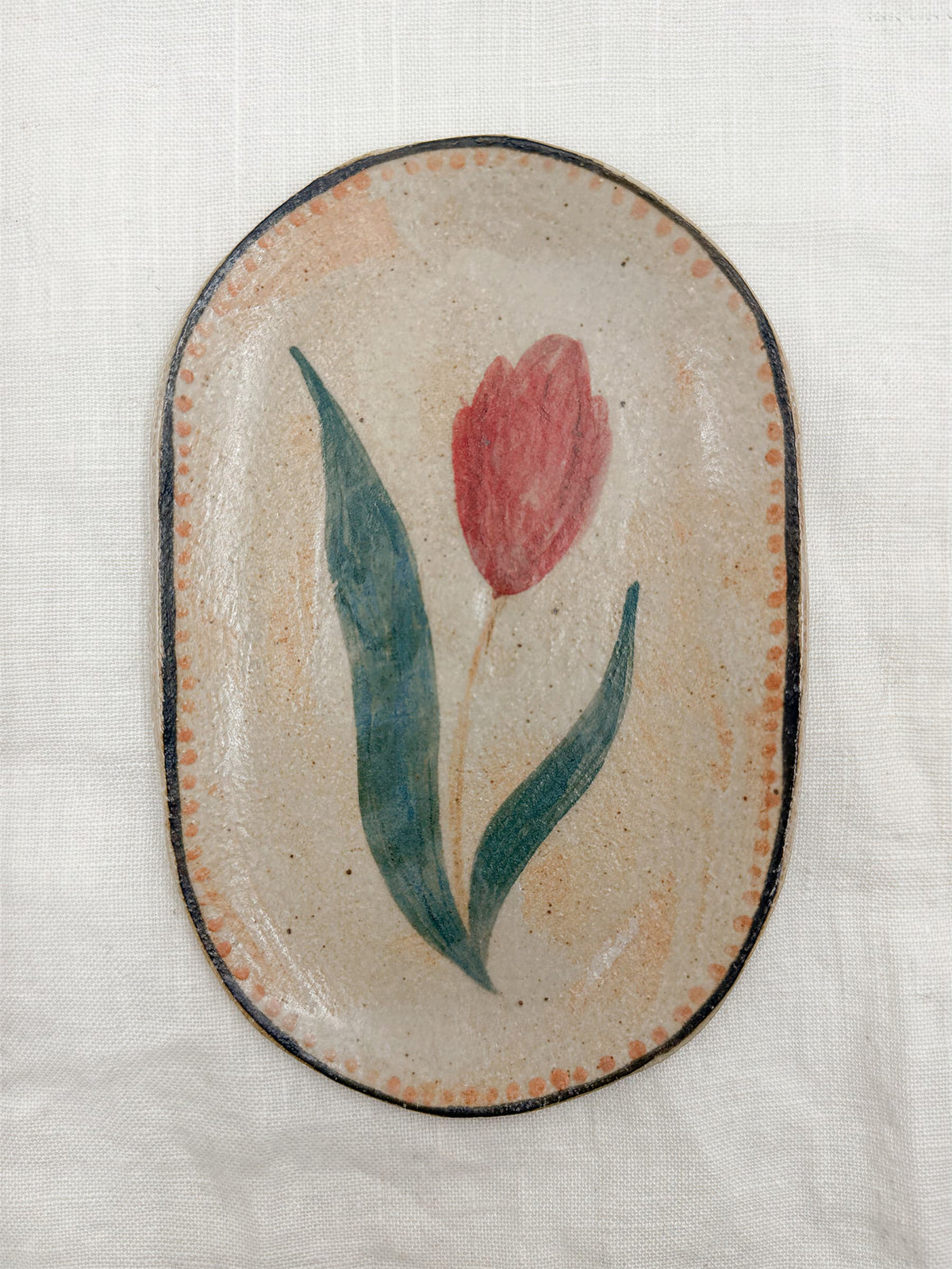 6” Oval Tulip Dish