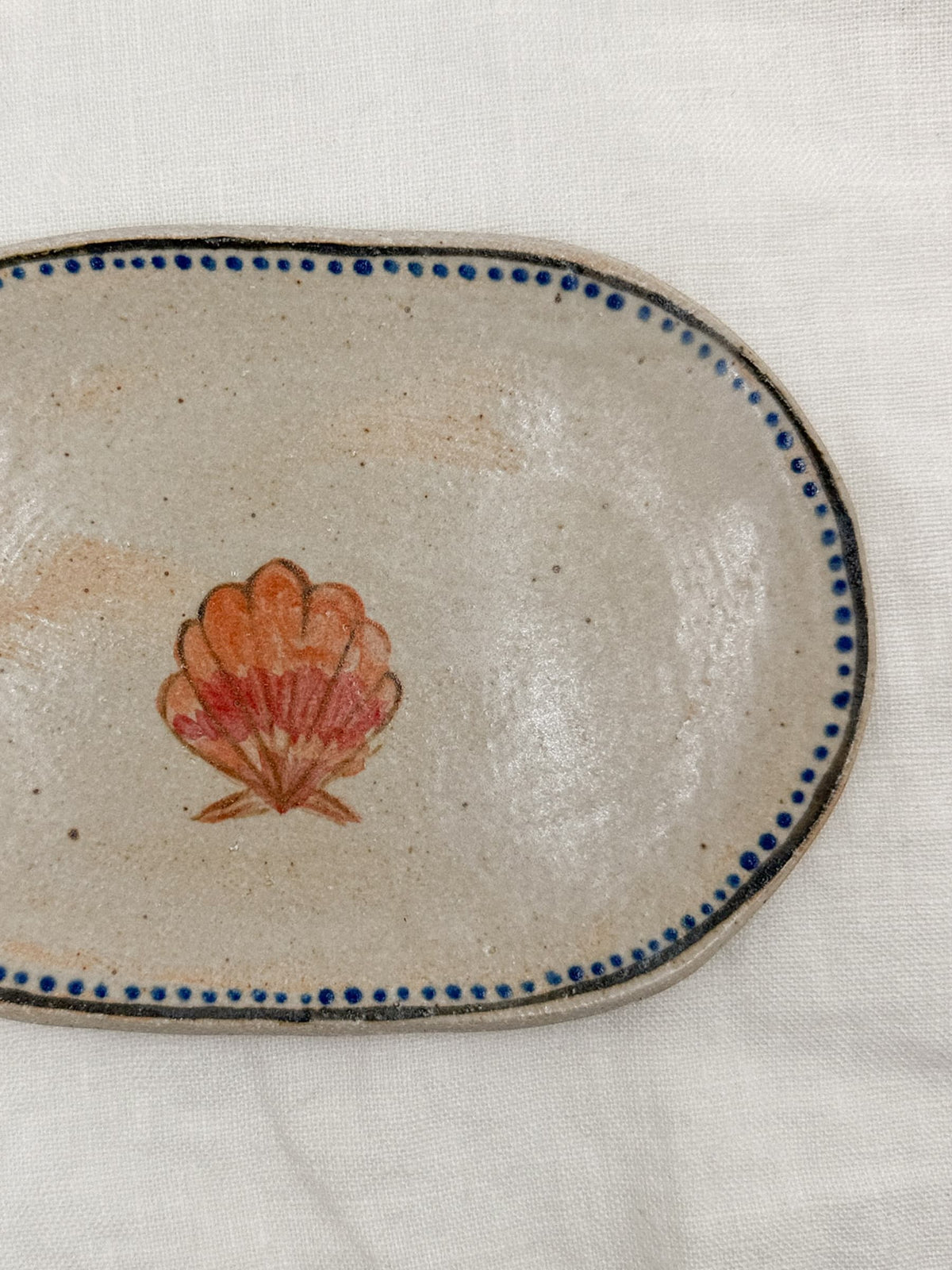 6” Oval Sunrise Shell Dish