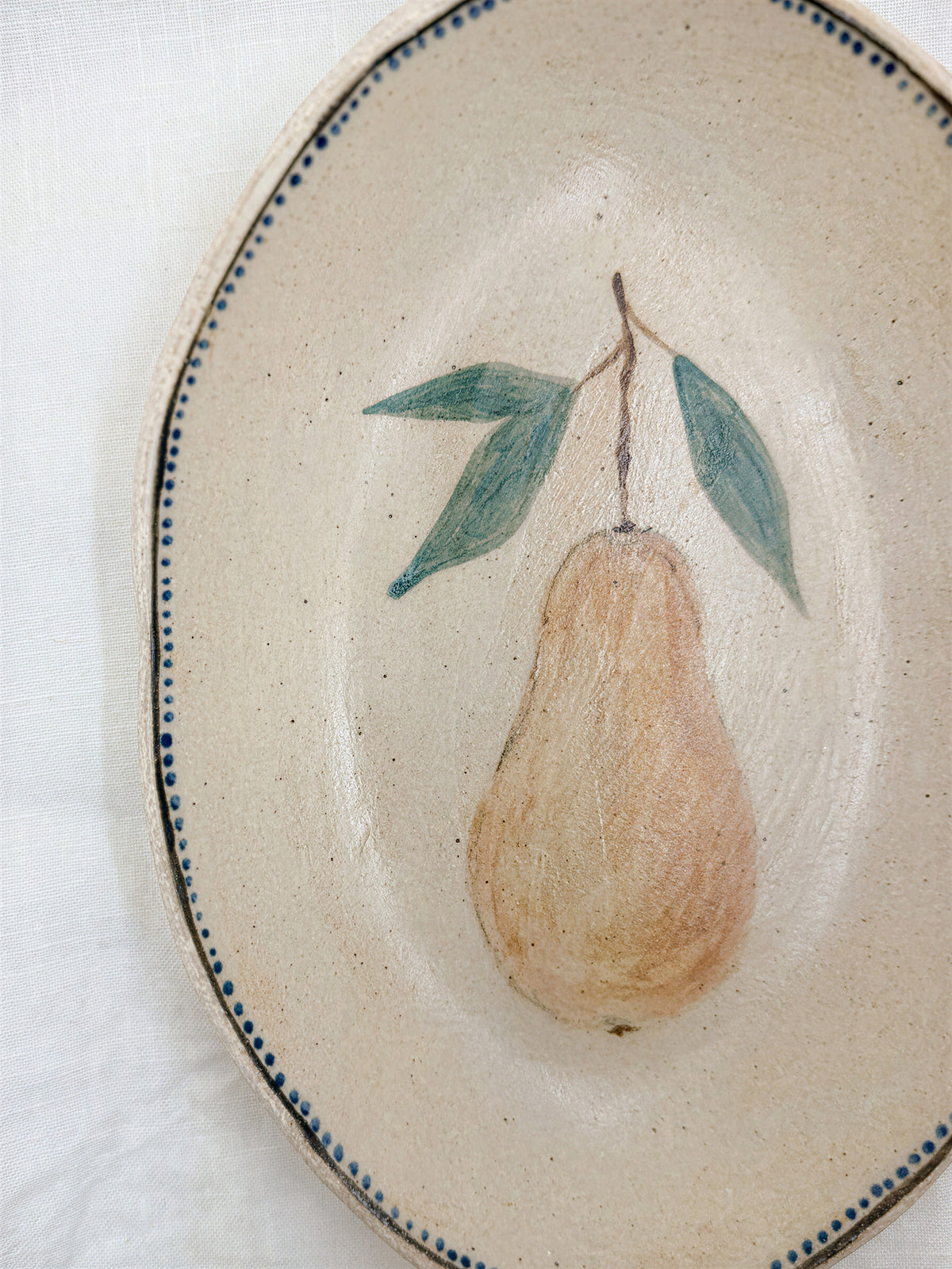 10” Oval Pear Bowl