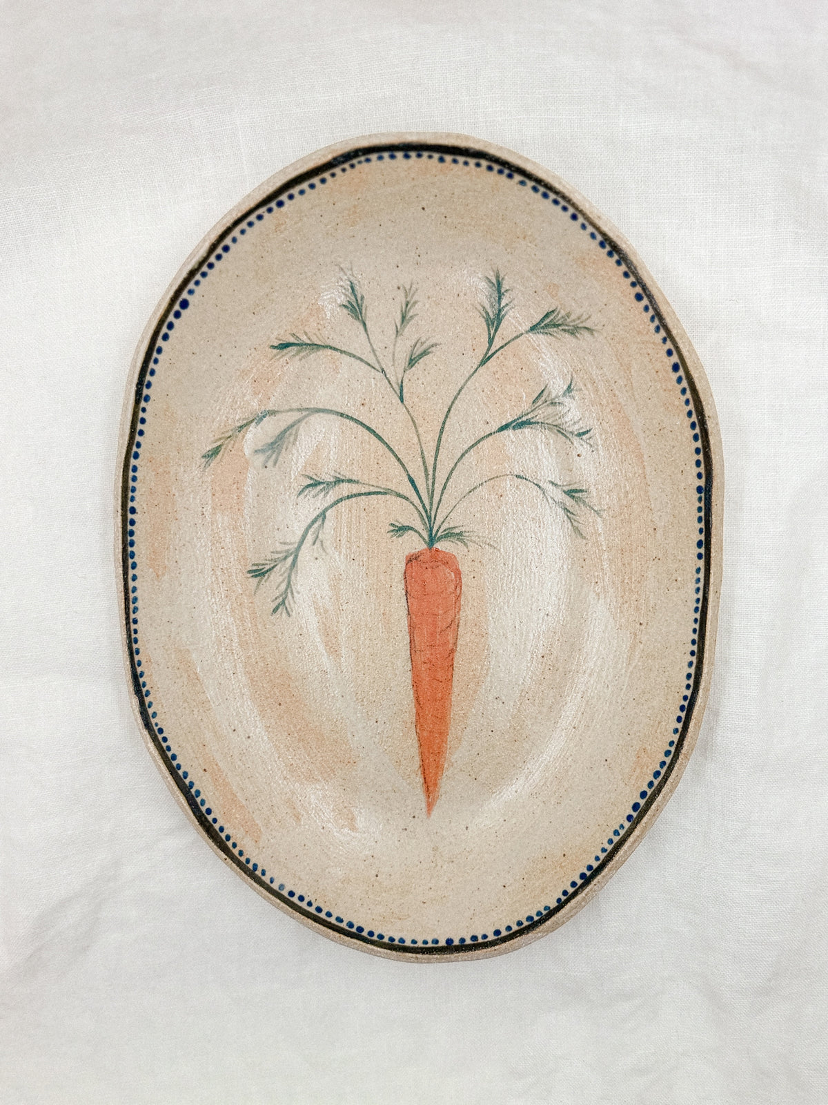 10” Oval Carrot Bowl