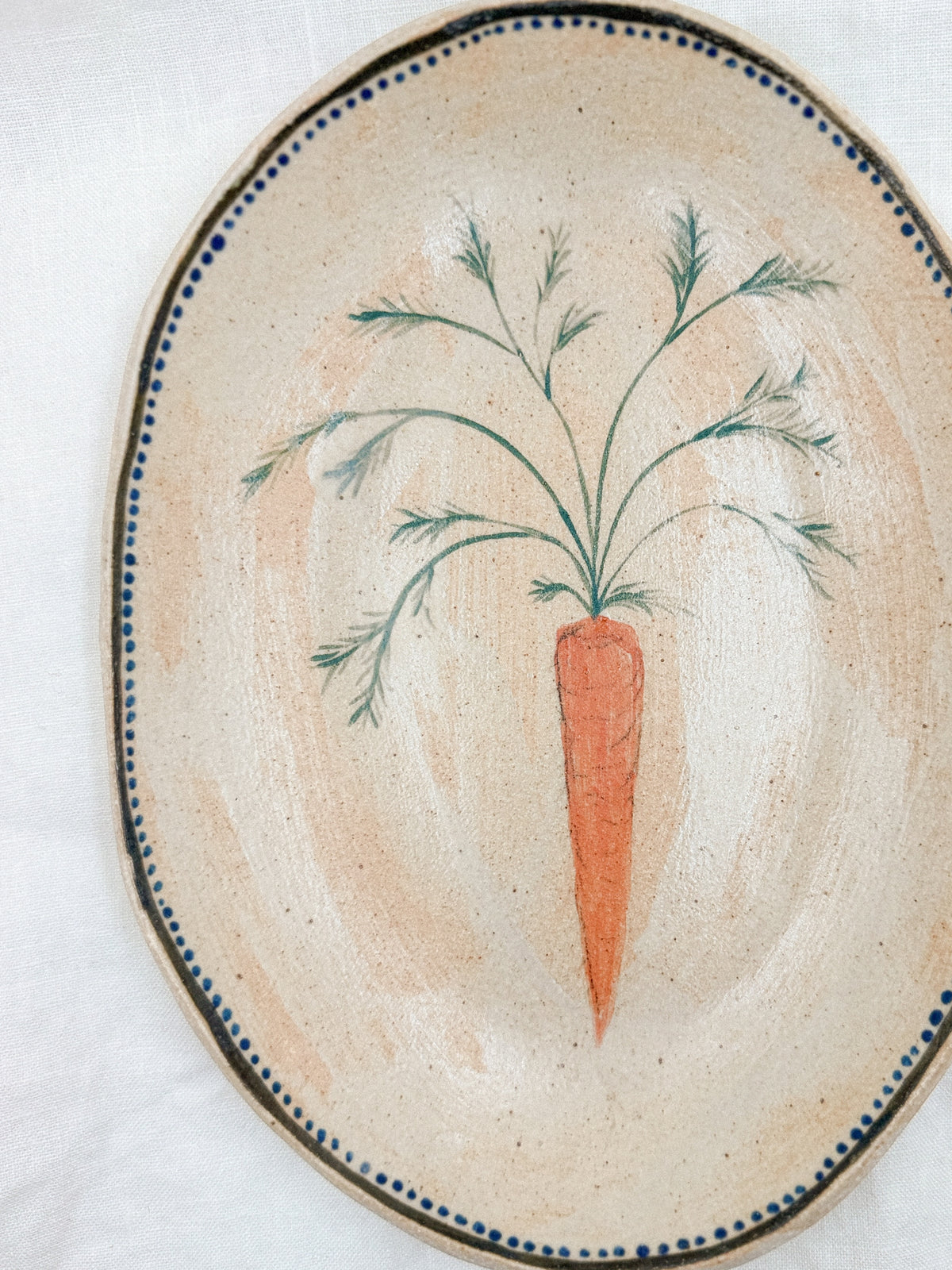 10” Oval Carrot Bowl
