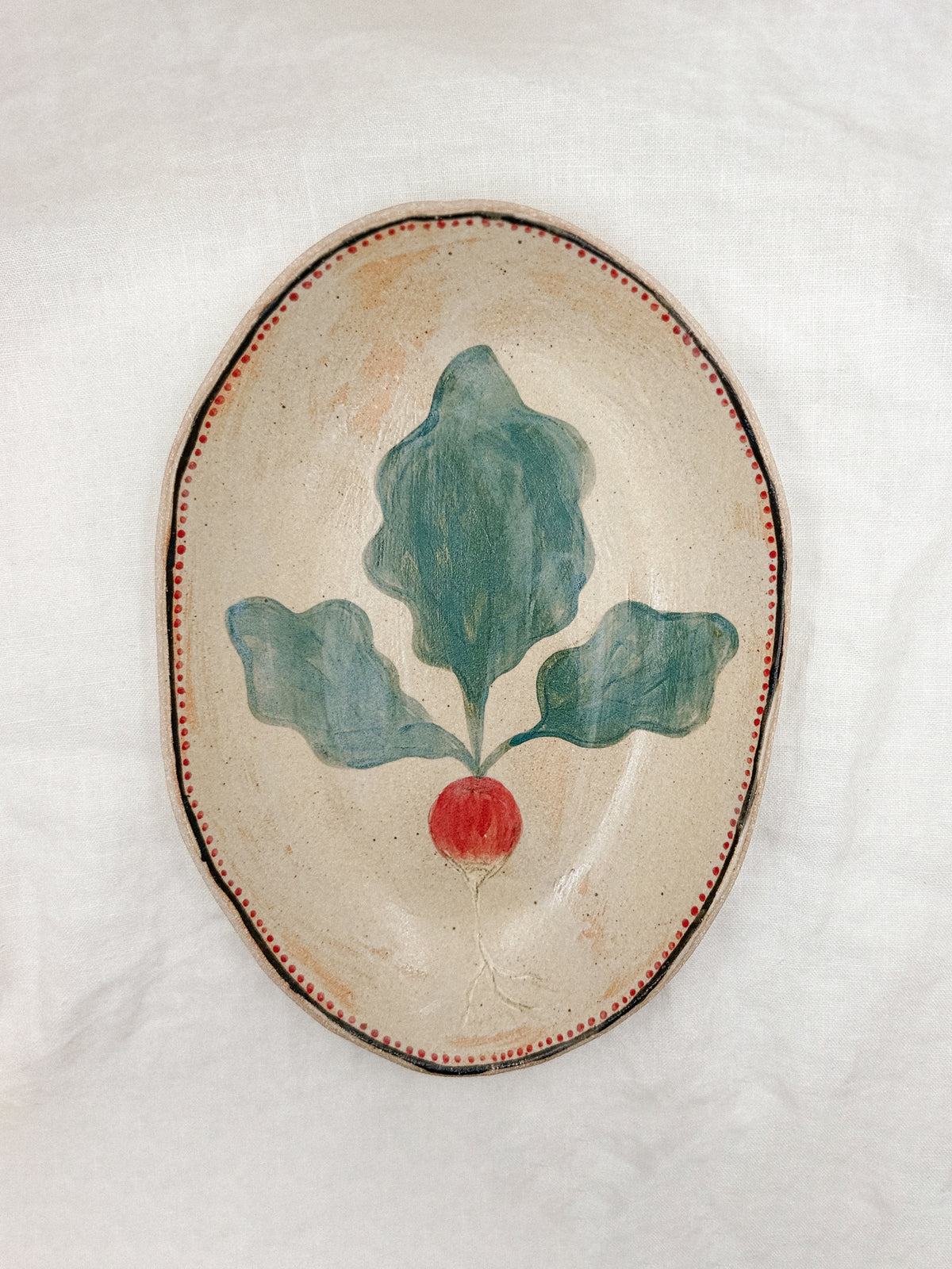 10” Oval Radish Bowl