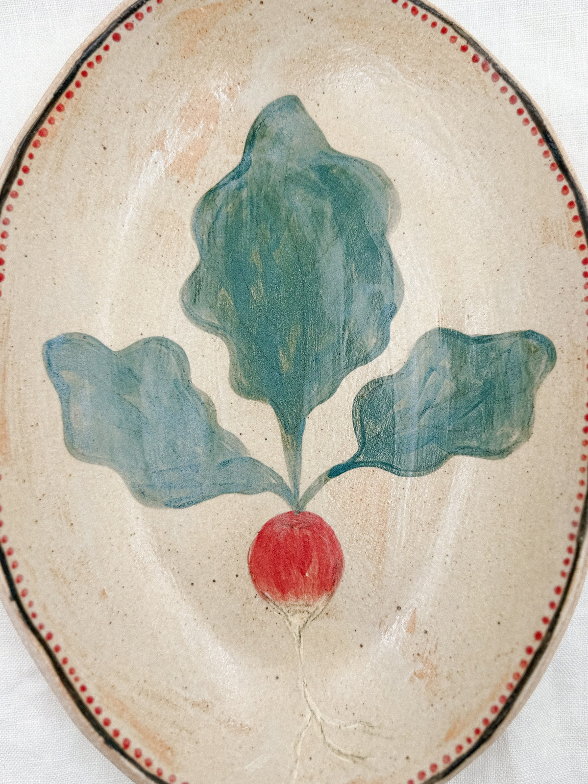 10” Oval Radish Bowl