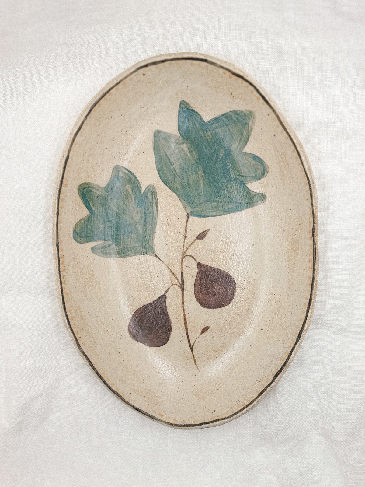 10” Oval Fig Bowl