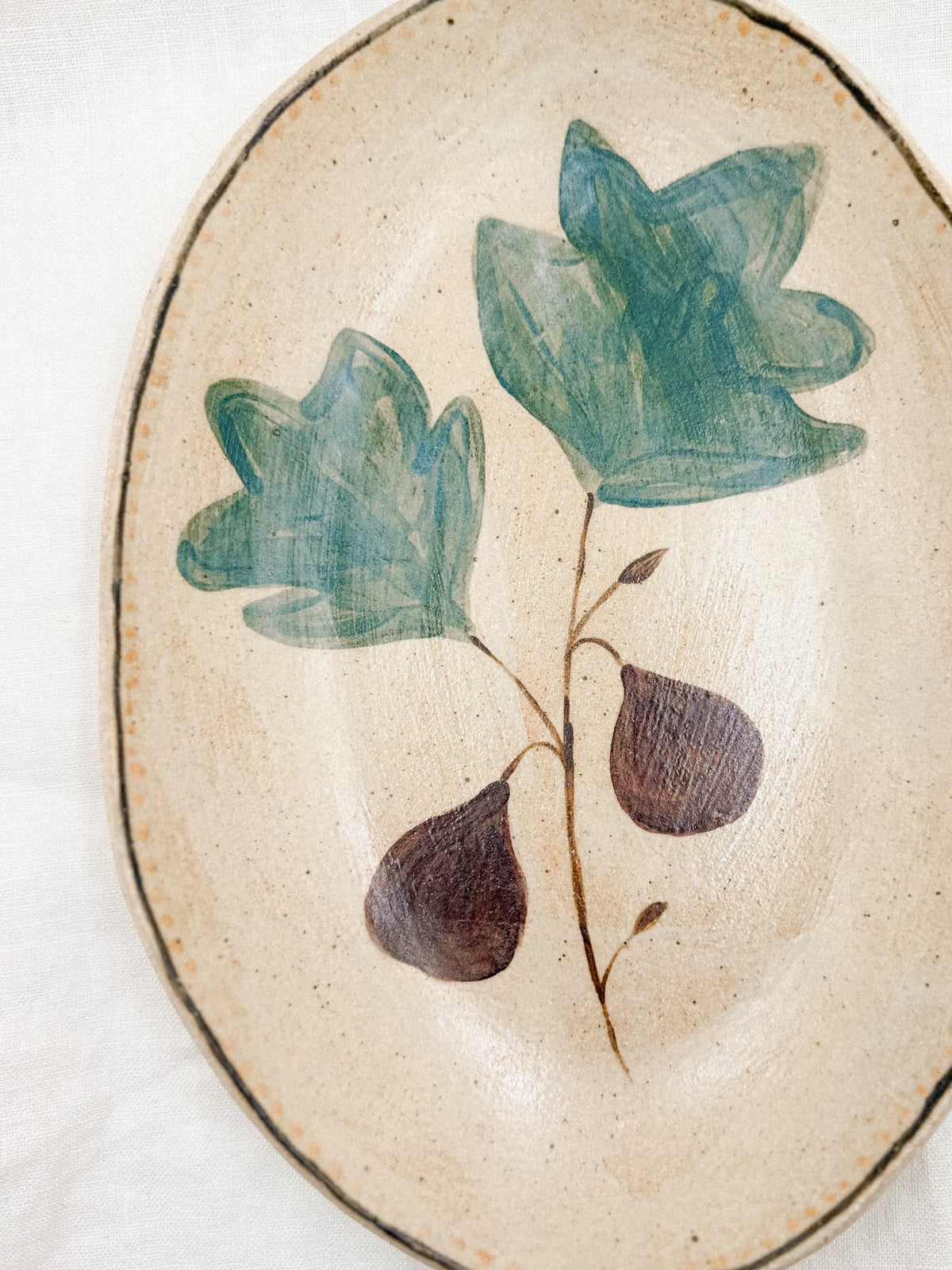 10” Oval Fig Bowl