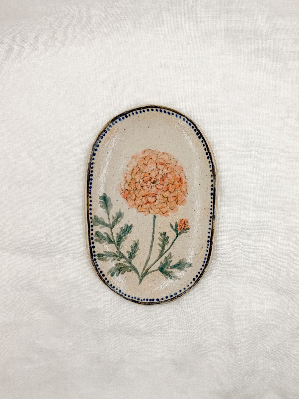 6” Oval Marigold Dish