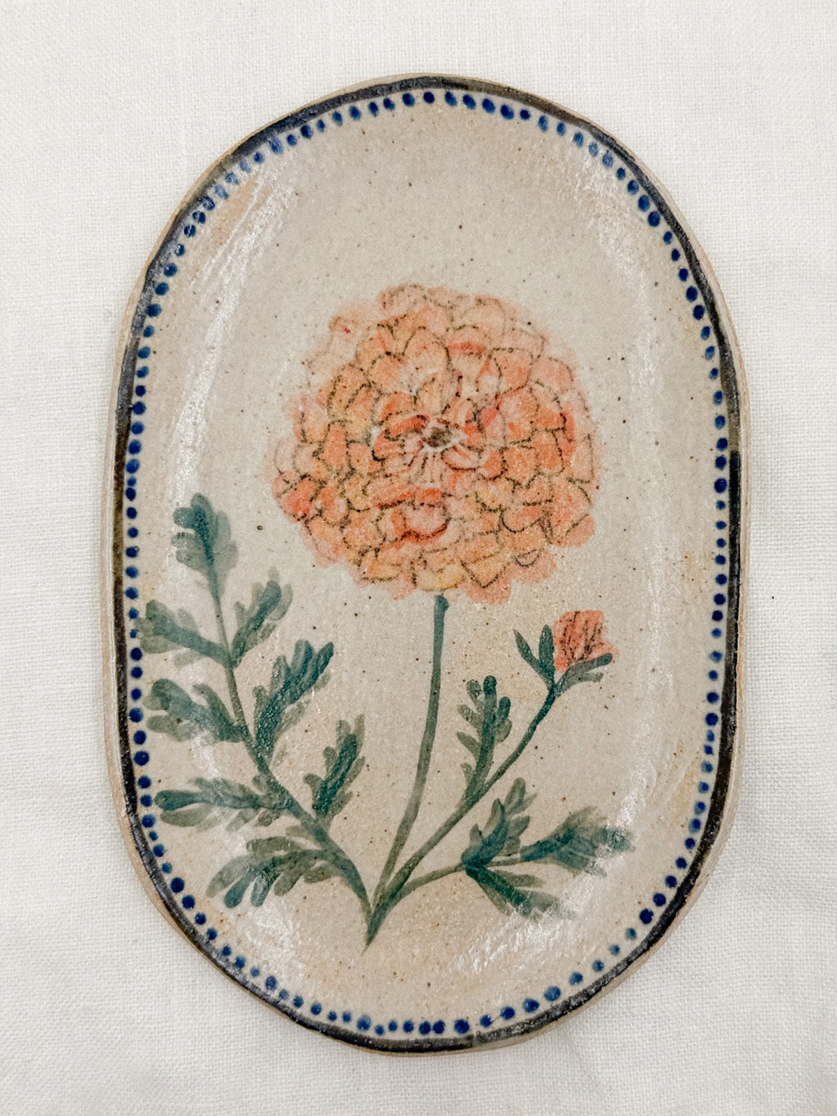 6” Oval Marigold Dish