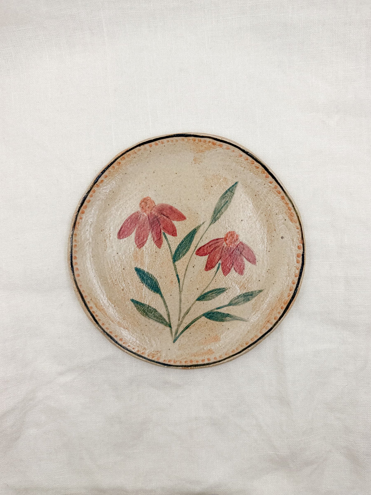 6” Echinacea Plate
