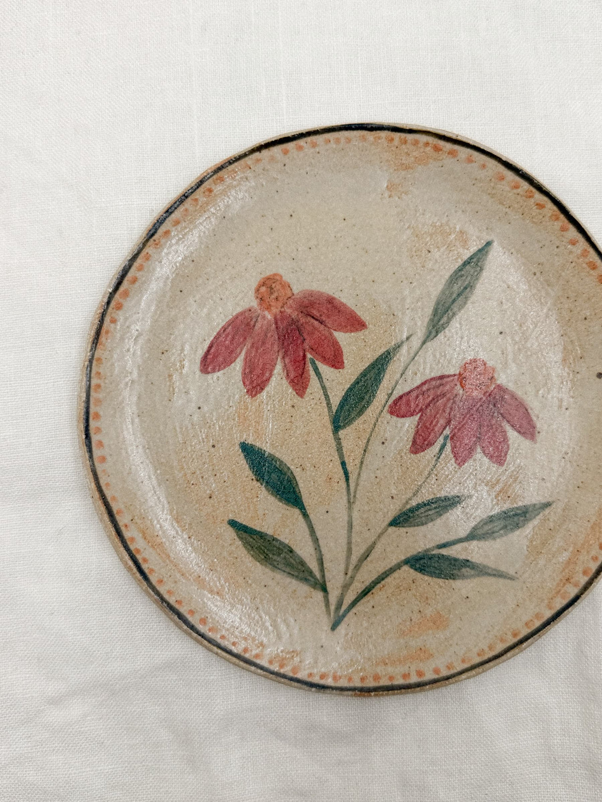 6” Echinacea Plate