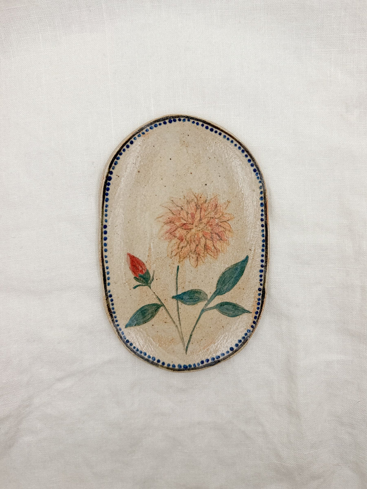 6” Oval Dahlia Dish