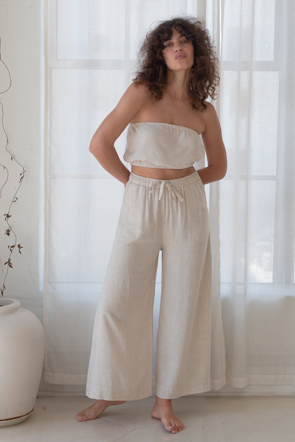 Linen Lyric Natural Pant