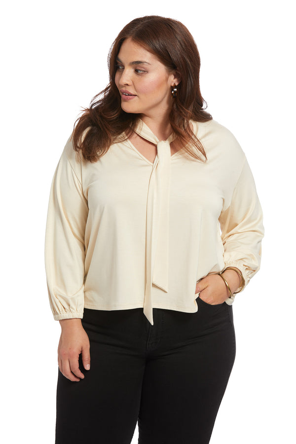 Amelie Top - Cream, Plus Size