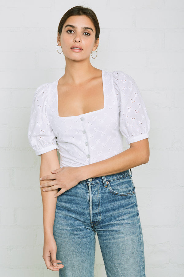 Eyelet Kimmie Top