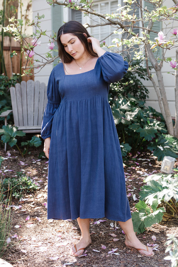 Linen Doreen Dress - Plus Size