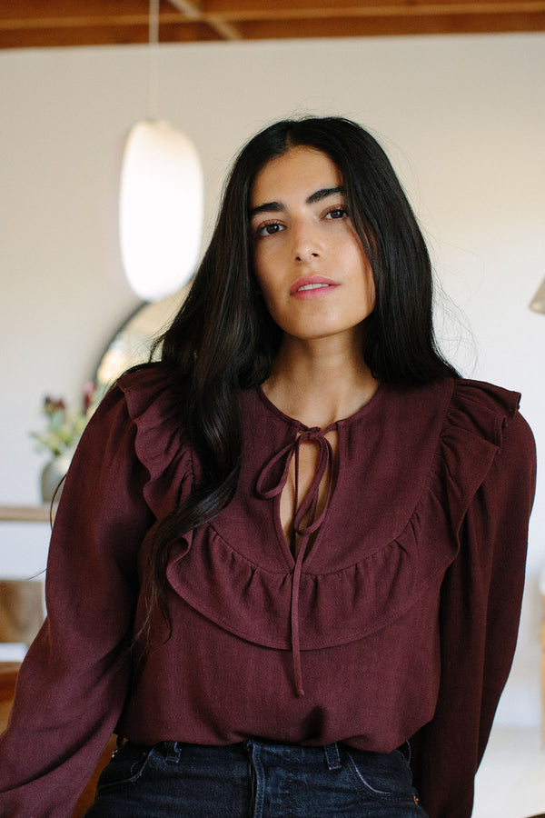 Linen Frannie Top