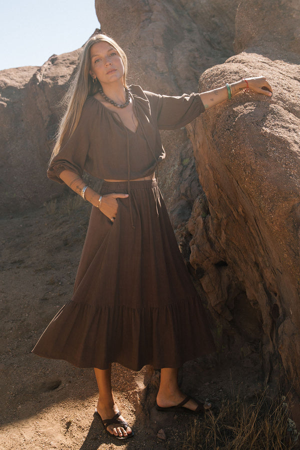 Linen Elena Skirt