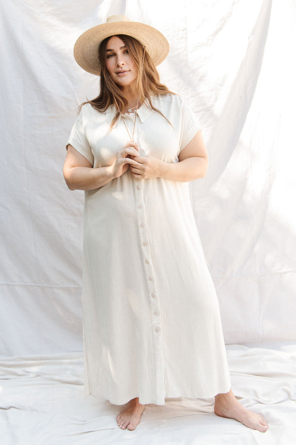 Linen Stella Dress - Extended