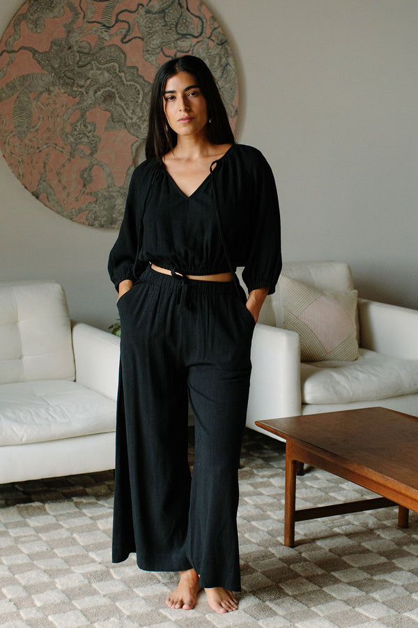 Linen Marie Top
