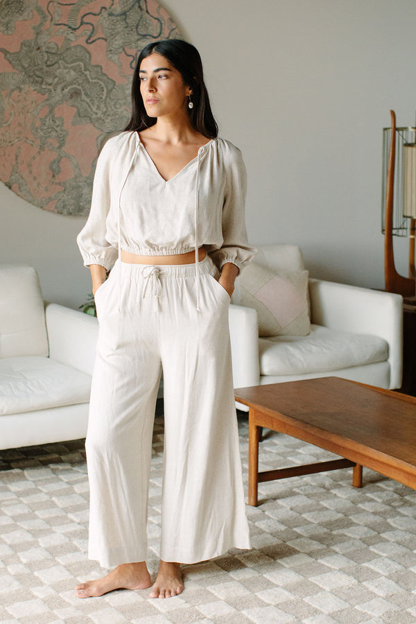 Linen Marie Top