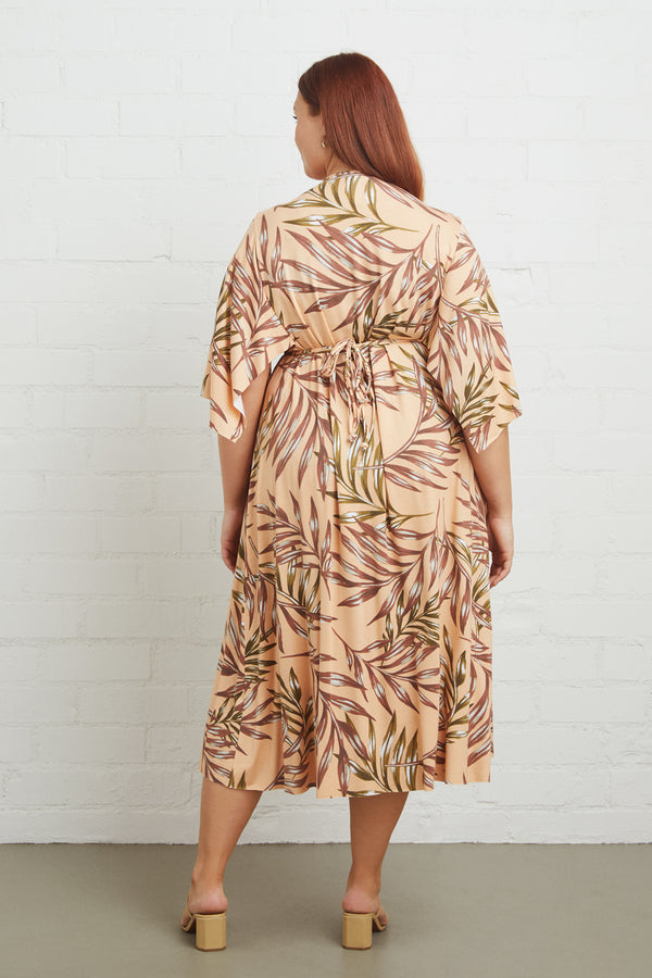 Mid-Length Caftan Dress - Plus Size