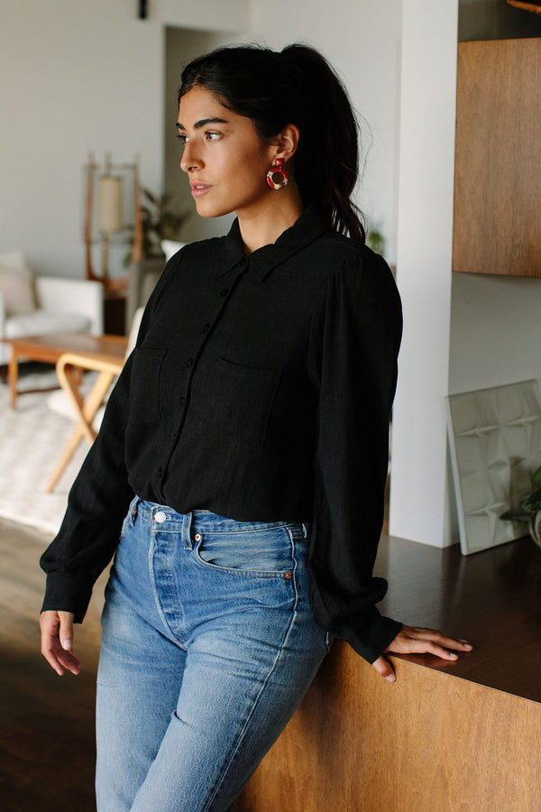 Linen Sanders Top